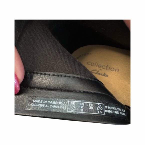 Clark’s black bootie with 2 inch heel size 8 ultimate comfort collection - Picture 8 of 11